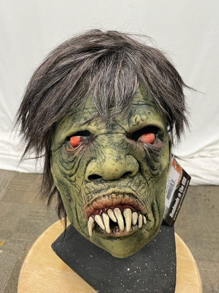 Zombie Mask Neon Green retailer Hair Hood Flesh Eating Monster Halloween Costume M7004