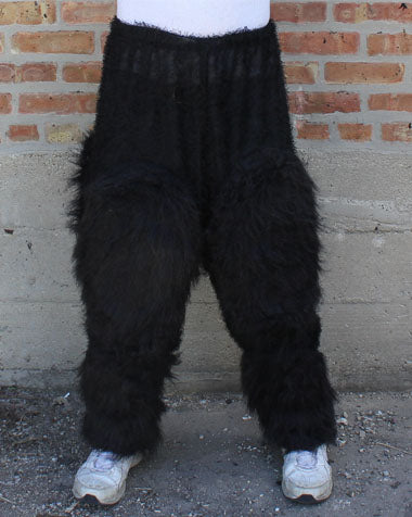 Ape Pants, Gorilla Black Furry Monster Animal or Beast Costume