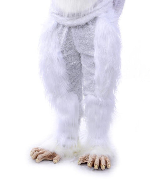 White Albino Gorilla Primate or Yeti Costume Latex Hands