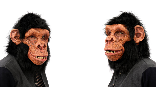 Chimpanzee, Chimp Primate Latex Face Mask - Zagone Studios, LLC