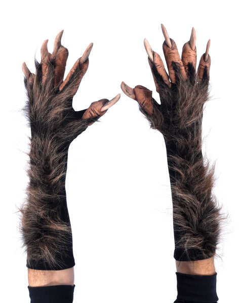 Furry Black Costume Leggings, Comfortable with Stretch Control Top Waist