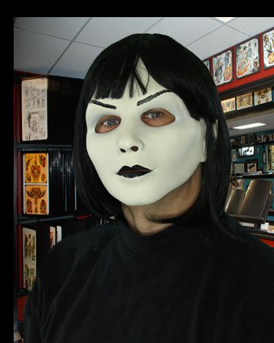 Arab dash Nordamerika Porscha the Porcelain doll , Female Latex Face Mask with Black Hair & -  Zagone Studios, LLC