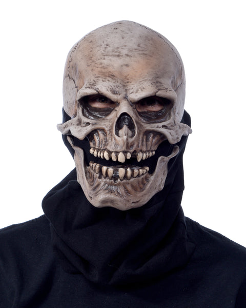 Death, Skull Latex Face Mask, Skeleton Head MOVING MOUTH Zagone Studios, LLC