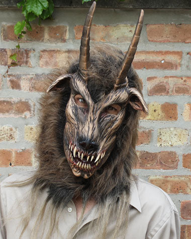Got Your Goat, Satyr Devil Demon Latex Face Mask Zagone Studios,
