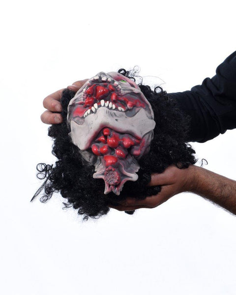 UNC Navy Embroidered Bone Squeak Toy – Shrunken Head