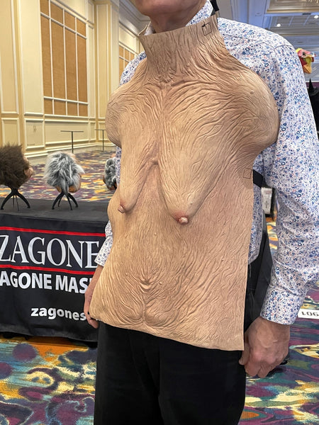 Mens Droopy Boobs Granny Costume