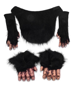 Gorilla Black Chimp Monkey Ape Shoe Covers Halloween Costume Feet Accessories Shoe Covers