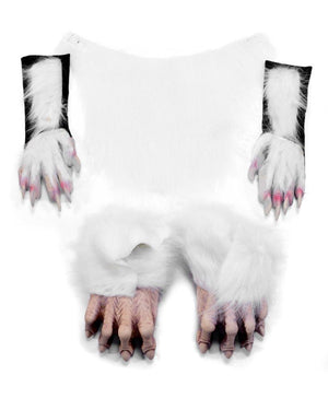 Beast Legs Pants Gray Wolf Satyr Animal Faux Fur Adult Halloween Costume  C1016 