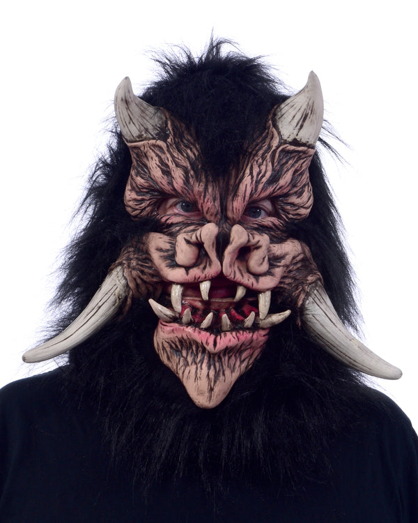 Animal Furry Mask Costume Cosplay Real Latex Hood Mask Horror