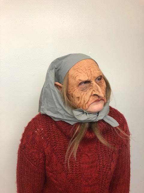 Old Hag Mask, Old Woman, Witch Latex Face Mask