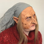 Old Hag Mask, Old Woman, Witch Latex Face Mask