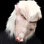 Lab Rat, White Sewer Rat or White Wolf Character Latex Face Mask ...