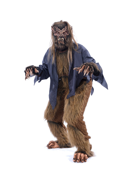 Lone Wolf, Werewolf Costume Kit that includes Wolf Mask, Gloves, Shirt ...