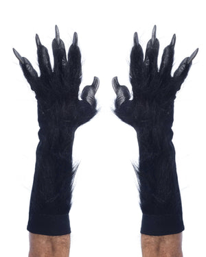 Silver Back Gorilla Hands, Ape, Primate Latex Costume Hands