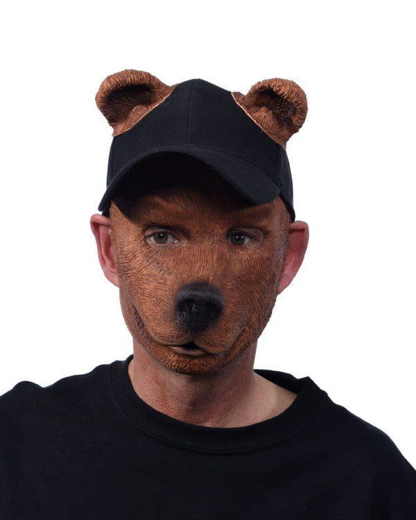 Bear Mask, Bryce a cute brown Bear with a baseball cap, Cub - Zagone  Studios, LLC