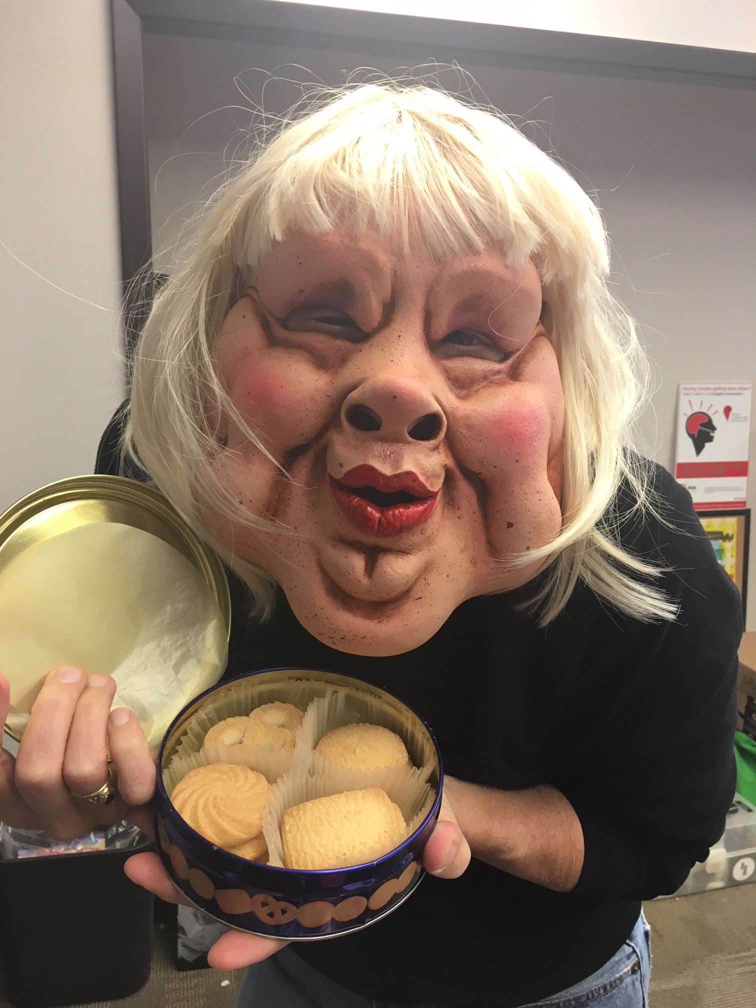 Aunt Edna On The Roof Sweet Aunt Edna Mask - Zagone Studios, LLC